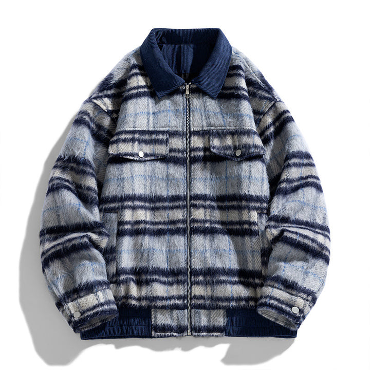 BEAUFORT BRUSHED PLAID JACKET