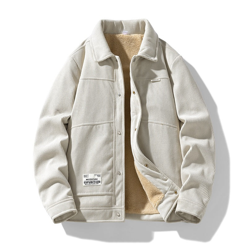 HENRY SHERPA-LINED CORDUROY JACKET