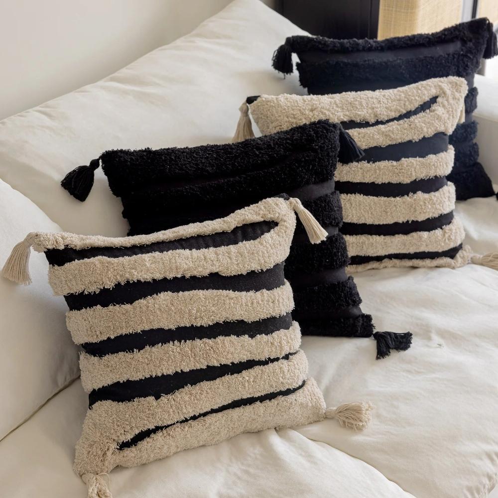 JUNO TASSEL STRIPE PILLOW