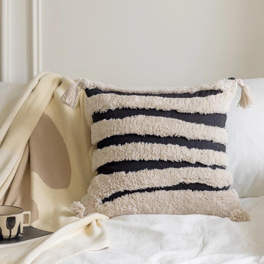 JUNO TASSEL STRIPE PILLOW